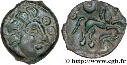 GALLIA BELGICA - AMBIANI (Area of Amiens) Bronze au cheval et au sanglier AU