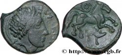 GALLIA - CARNUTES (Regione della Beauce) Bronze PIXTILOS classe X au cheval et au sanglier BB/q.SPL