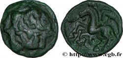 GALLIA BELGICA - AMBIANI (Regione di Amiens) Bronze aux loups affrontés et au cheval