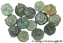 MASSALIA - MARSEILLE Lot de 14 petits bronzes au taureau (hémiobole ?)