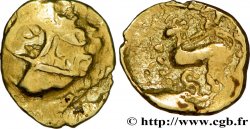 SÉQUANES - HELVÈTES, Incertaines (Suisse actuelle) Quart de statère, au triskèle TB+/TTB