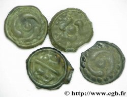 LINGONS (Région de Langres) Lot de 4 potins