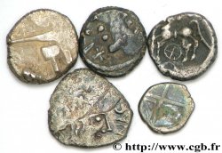 GAULE BELGIQUE - CELTIQUE Lot de 1 drachme, 3 deniers et une obole