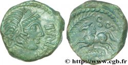 GALLIA - AULERCI EBUROVICES (Area of Évreux) Bronze IBRVIXS au cheval et au sanglier AU/AU