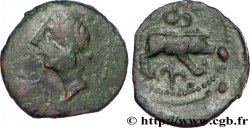 SANTONS / CENTRE-OUEST, Incertaines Bronze ANNICCOIOS (quadrans) au sanglier