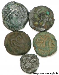 GALLO-BELGIANO - CELTICO Lot de 5 bronzes