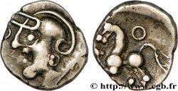 GALLIA - ÆDUI (BIBRACTE, Area of the Mont-Beuvray) Denier à la tête casquée