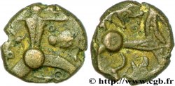 GALLIA - BELGICA - BELLOVACI (Regione di Beauvais) Bronze au personnage courant, aux sangliers et à la tête coupée