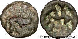 GALLIEN - BELGICA - AMBIANI (Region die Amiens) Bronze au sanglier et au cavalier