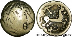 SÉQUANI - HELVETII, Inceri (Svizzera) Quart de statère au cheval et à la rouelle q.BB/q.SPL