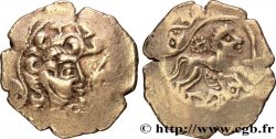GALLIA - ARMORICA - OSISMII (REgione di Carhaix - Finistère) Statère dit “au personnage recroquevillé”, var. 8 au cheval à droite