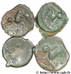 GALLIA BELGICA - MELDI (Región de Meaux) Lot de 4 bronzes variés