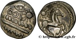 GALLIA BELGICA - BELLOVACI (Area of Beauvais) Quart de statère d&nbsp;argent à l&nbsp;astre AU