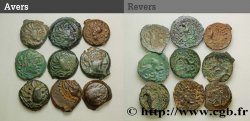 SÉNONS (région de Sens) Lot de 9 bronzes à l’oiseau, classes variées