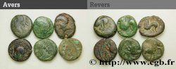GALLIA BELGICA - REMI (Región de Reims) Lot de 6 bronzes ATISIOS REMOS, classes variées