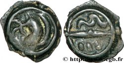 GALLIA - CALETI (Area of Pays de Caux) Potin aux esses et aux chevrons, avers au swastika - revers varié