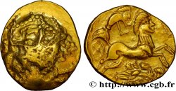 VENETI (Area of Vannes) Statère d’or au sanglier en cimier, au personnage couché XF/AU