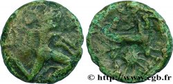 GALLIA - BELGICA - BELLOVACI (Regione di Beauvais) Bronze au personnage courant, à l’astre