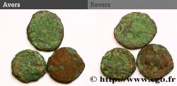 GALLIA BELGICA - AMBIANI (Región de Amiens) Lot de 3 bronzes IMONIN au cavalier