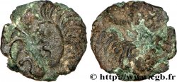 BELLOVAQUES (Région de Beauvais) Bronze au coq à tête humaine