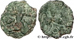GALLIA - BELGICA - BELLOVACI (Regione di Beauvais) Bronze au personnage courant, aux feuilles et aux épis
