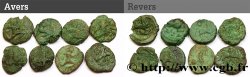 GALLIA - BELGICA - BELLOVACI (Regione di Beauvais) Lot de 8 bronzes au personnage courant