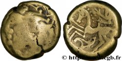 ÉDUENS (BIBRACTE, région du Mont-Beuvray) Statère en électrum au triskèle, type de Chenôves TB/TTB