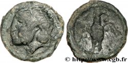 GALLIA - BELGICA - BELLOVACI (Regione di Beauvais) Bronze à la tête casquée, à l’aigle de face
