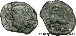 GALLIA BELGICA - MELDI (Area of Meaux) Bronze au cheval, au sanglier et à la rouelle
