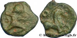 GALLIA - BELGICA - BELLOVACI (Región de Beauvais) Bronze au personnage courant, à l’astre