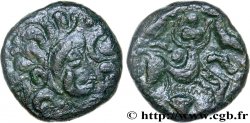 GALLIA BELGICA - AMBIANI (Región de Amiens) Bronze aux chevaux, DT. 366