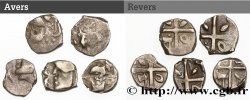 VOLQUES TECTOSAGES (région de Toulouse) Lot de 5 drachmes “à la tête cubiste”