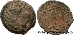 GALLIA - CARNUTES (Región de la Beauce) Bronze à l’aigle et à la rouelle, tête à droite