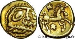 GALLIA BELGICA - BELLOVACI (Area of Beauvais) Statère d or à l astre, cheval à droite AU