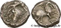 ÉDUENS (BIBRACTE, région du Mont-Beuvray) Denier à l’oiseau - revers à l’étrier