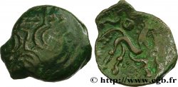 GALLIA - AULERCI EBUROVICES (Región d&nbsp;Evreux) Bronze au cheval, dérivé de types belges