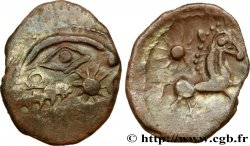 GALLIA BELGICA - BELLOVACI (Area of Beauvais) Quart de statère d argent à l astre, cheval à droite