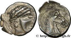 ALLOBROGES (Région du Dauphiné) Denier IALKOVESI au buste de cheval TTB/TTB+