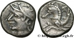 ALLOBROGES (Région du Dauphiné) Denier à l’hippocampe, tête à gauche TTB+