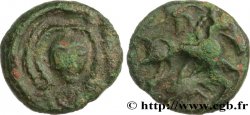 GALLIEN - BELGICA - BELLOVACI (Region die Beauvais) Bronze à la petite tête de face