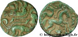 GALLIA BELGICA - AMBIANI (Area of Amiens) Bronze aux sangliers affrontés