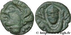 GALLIA BELGICA - AMBIANI (Regione di Amiens) Bronze au cheval et à la tête de face