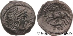 GALLIA - AULERCI EBUROVICES (Regione d Evreux) Bronze IBRVIXS au cheval et au sanglier
