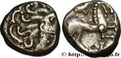 ÉDUENS (BIBRACTE, région du Mont-Beuvray) Denier à l’oiseau - revers à l’étrier
