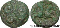 GALLIA BELGICA - AMBIANI (Región de Amiens) Bronze aux hippocampes adossés, BN. 8526
