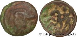 GALLIA BELGICA - AMBIANI (Región de Amiens) Bronze au sanglier et au cavalier tenant un sanglier enseigne