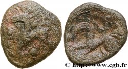 GALLIEN - BELGICA - AMBIANI (Region die Amiens) Bronze au cheval, “type des dépôts d’Amiens”