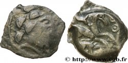 GALLIA BELGICA - AMBIANI (Región de Amiens) Bronze au cheval et au sanglier