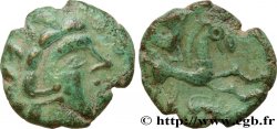 GALLIA BELGICA - AMBIANI (Región de Amiens) Bronze au cheval et au sanglier, DT. 381