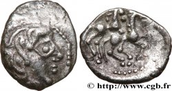 PICTONS / BITURIGES / CARNUTES - CENTRE-OUEST, Incertaines Obole aux deux chevaux superposés TTB+